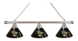 Wake Forest 3 Shade Billiard Light Chrome