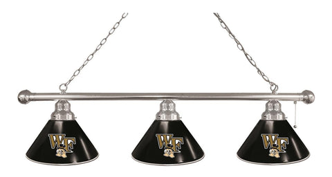 Wake Forest 3 Shade Billiard Light Chrome