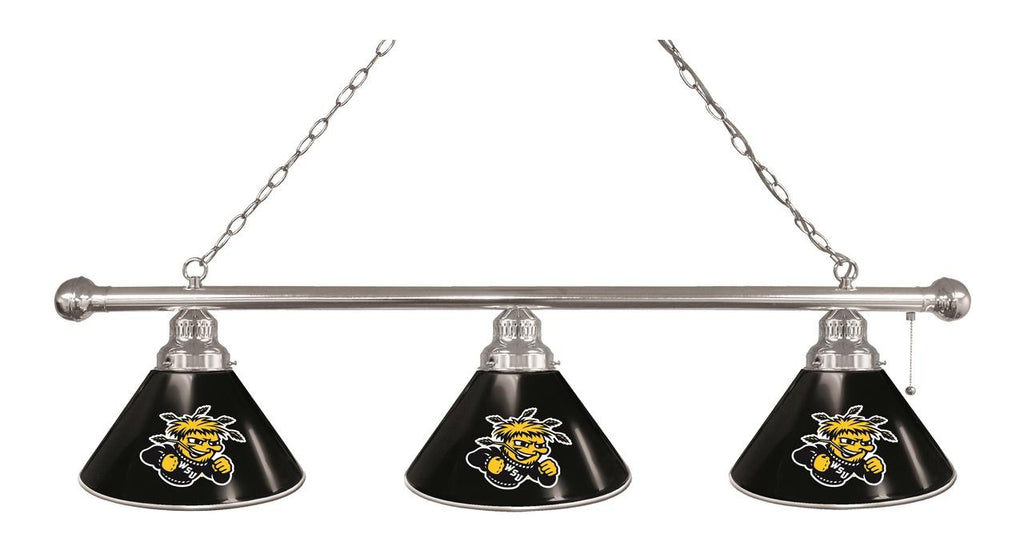 Wichita State 3 Shade Billiard Light Chrome