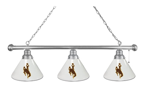 Wyoming 3 Shade Billiard Light Chrome