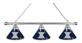 Xavier 3 Shade Billiard Light Chrome