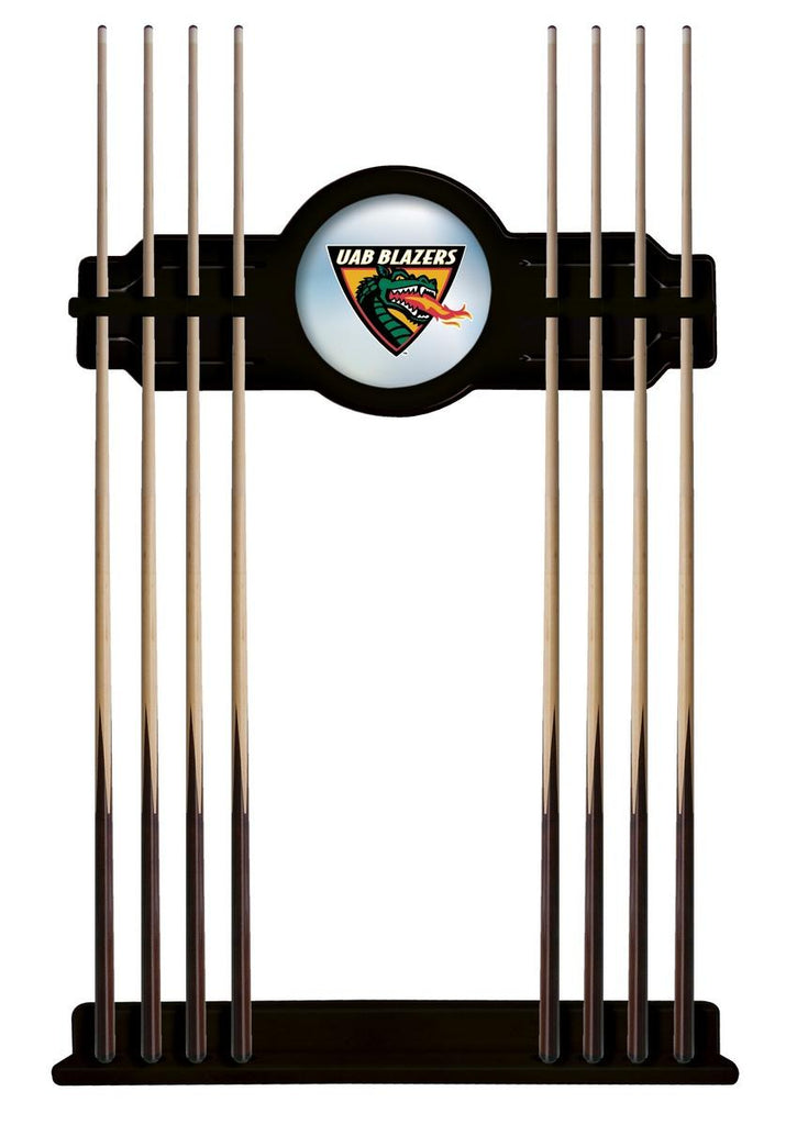 Uab Cue Rack In Black Finish