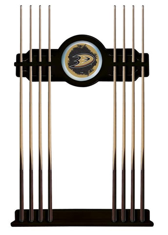 Anaheim Ducks Cue Rack In Black Finish