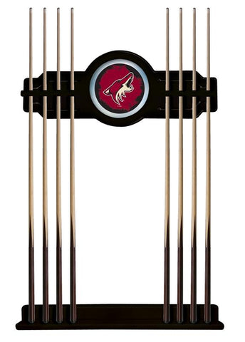 Arizona Coyotes Cue Rack In Black Finish