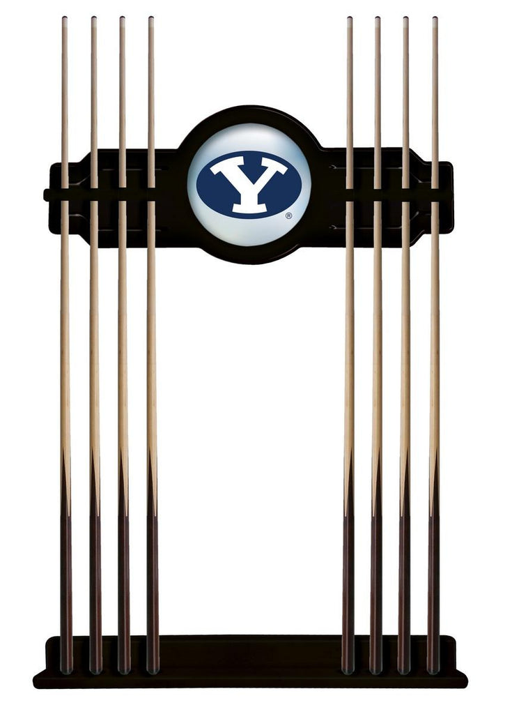 Brigham Young Cue Rack In Black Finish