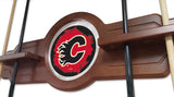 Calgary Flames Cue Rack In Black Finish