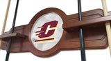 Central Michigan Cue Rack In Black Finish