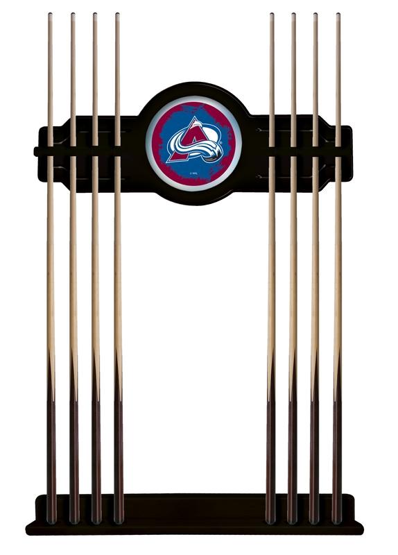 Colorado Avalanche Cue Rack In Black Finish