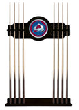 Colorado Avalanche Cue Rack In Black Finish