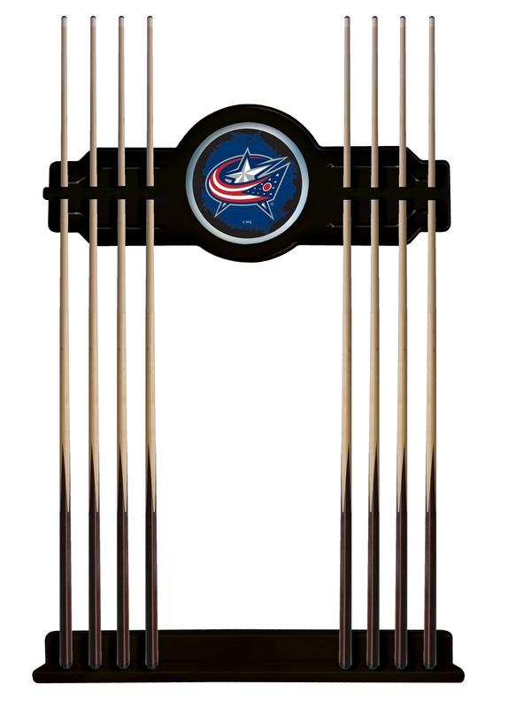 Columbus Blue Jackets Cue Rack In Black Finish