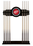 Detroit Red Wings Cue Rack In Black Finish