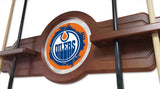 Edmonton Oilers Cue Rack In Black Finish