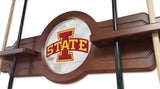 Iowa State Cue Rack In Black Finish