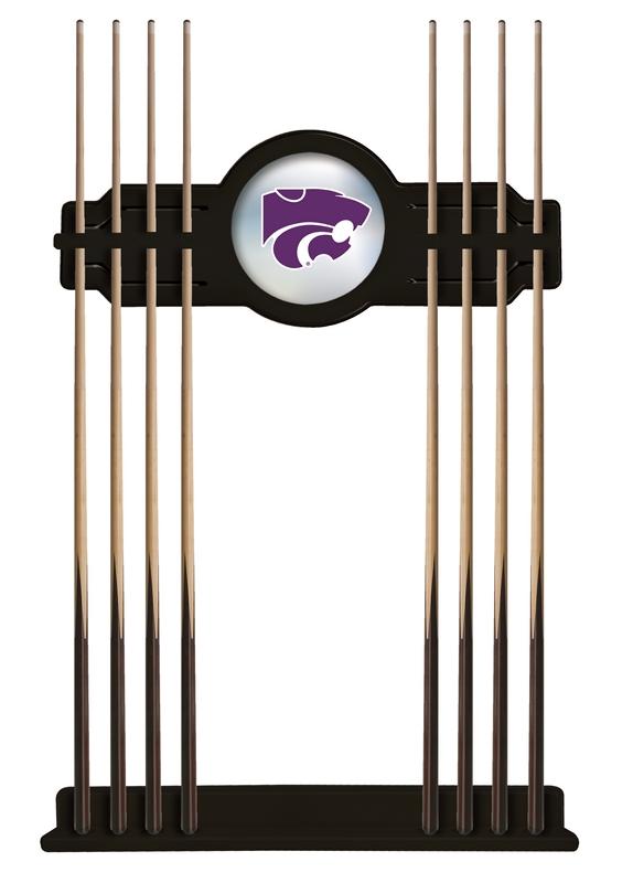 Kansas State Cue Rack In Black Finish