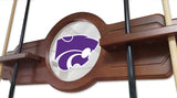 Kansas State Cue Rack In Black Finish