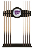 Kansas State Cue Rack In Black Finish