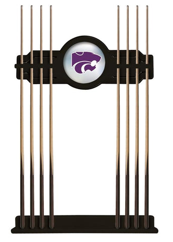 Kansas State Cue Rack In Black Finish