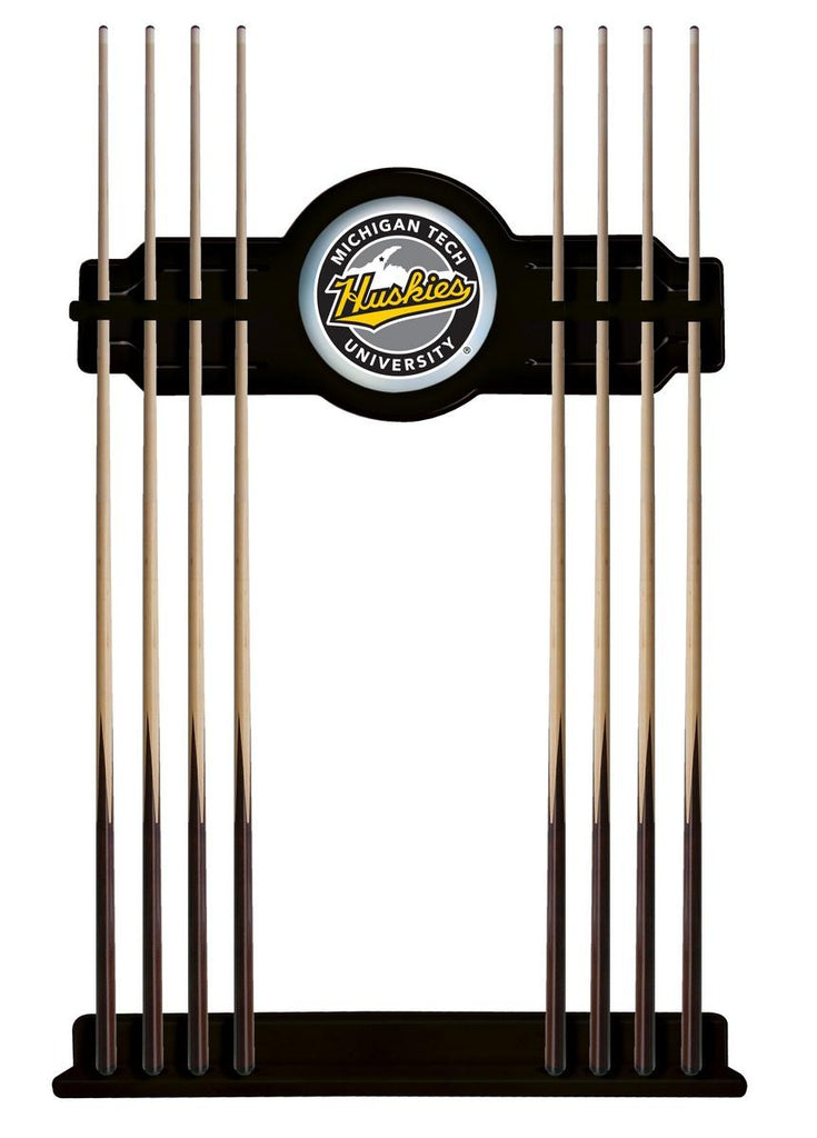 Michigan Tech Cue Rack In Black Finish