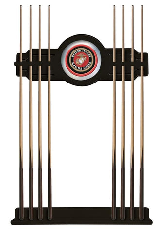 U.s. Marines Cue Rack In Black Finish