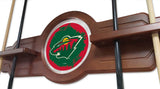 Minnesota Wild Cue Rack In Black Finish