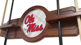 Ole' Miss Cue Rack In Black Finish