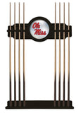 Ole' Miss Cue Rack In Black Finish