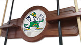 Notre Dame (leprechaun) Cue Rack In Black Finish