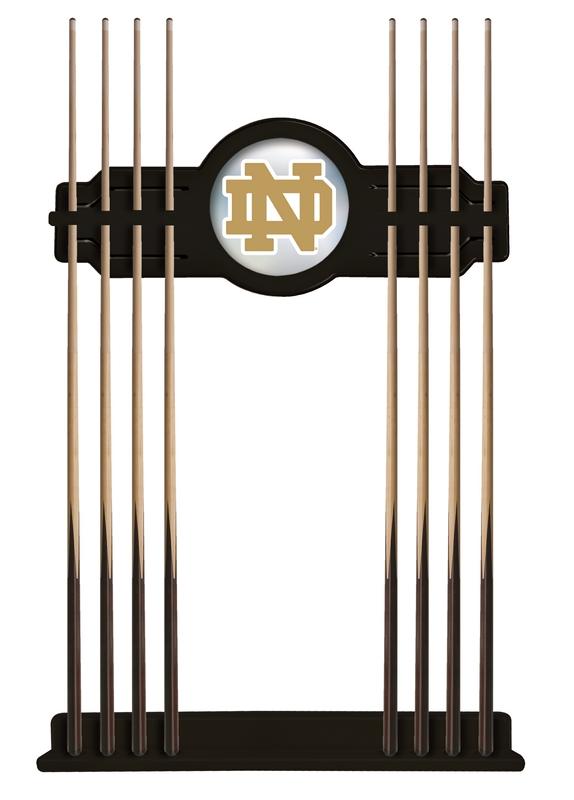 Notre Dame (nd) Cue Rack In Black Finish