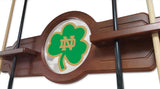 Notre Dame (shamrock) Cue Rack In Black Finish