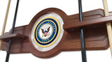 U.s. Navy Cue Rack In Black Finish