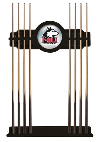 Northern Illinois Cue Rack In Black Finish