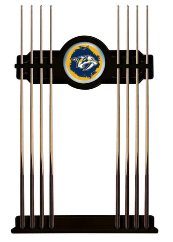 Nashville Predators Cue Rack In Black Finish