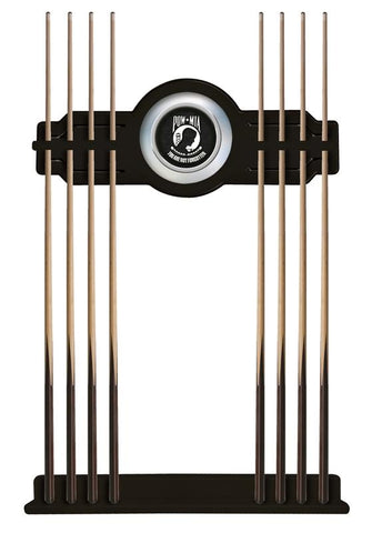 Pow-mia Cue Rack In Black Finish