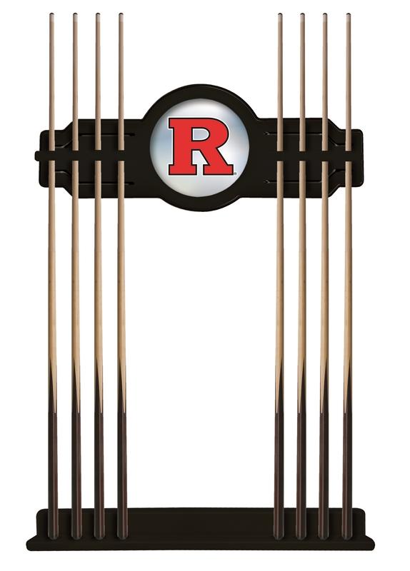 Rutgers Cue Rack In Black Finish