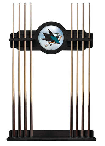 San Jose Sharks Cue Rack In Black Finish