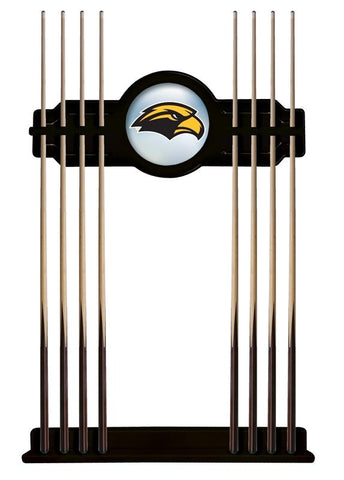 Southern Miss Cue Rack In Black Finish