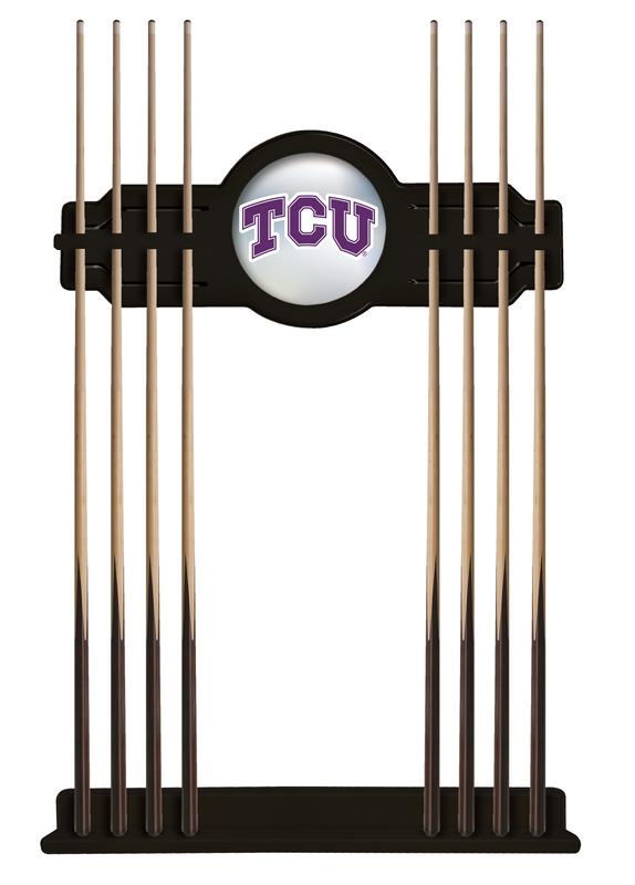 Tcu Cue Rack In Black Finish