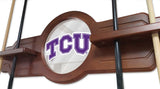 Tcu Cue Rack In Black Finish