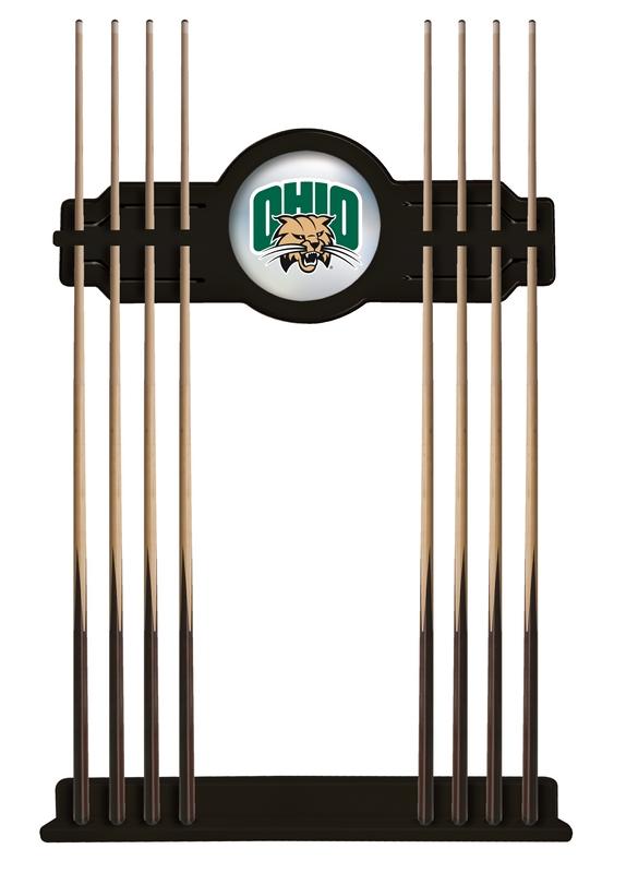 Ohio University Cue Rack In Black Finish