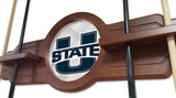 Utah State Cue Rack In Black Finish