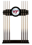 Virginia Tech Cue Rack In Black Finish