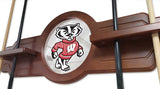 Wisconsin "badger" Cue Rack In Black Finish