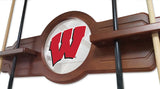 Wisconsin "w" Cue Rack In Black Finish