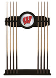 Wisconsin "w" Cue Rack In Black Finish