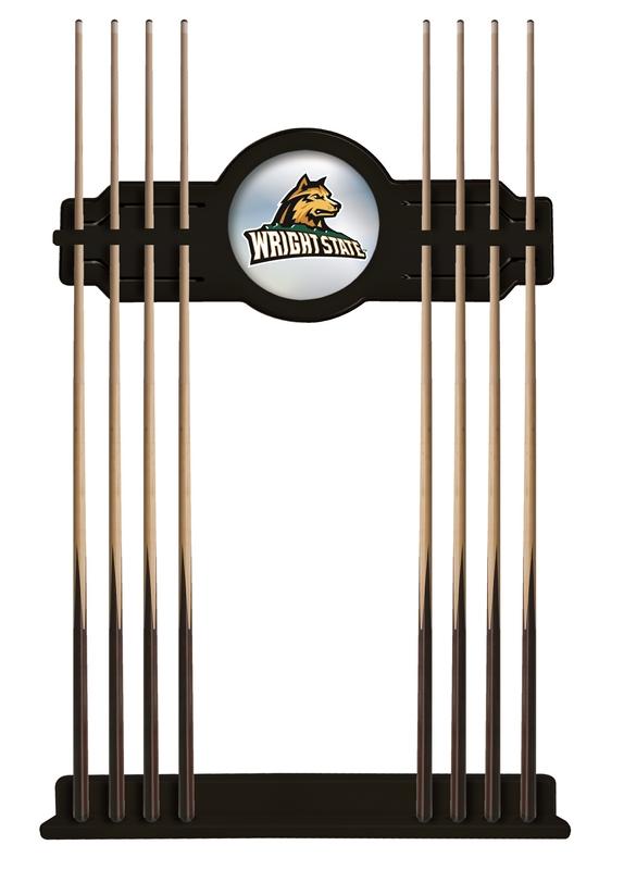 Wright State Cue Rack In Black Finish