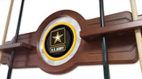 U.s. Army Cue Rack In Chardonnay Finish