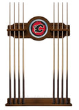 Calgary Flames Cue Rack In Chardonnay Finish