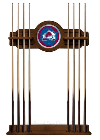 Colorado Avalanche Cue Rack In Chardonnay Finish