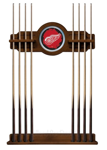 Detroit Red Wings Cue Rack In Chardonnay Finish