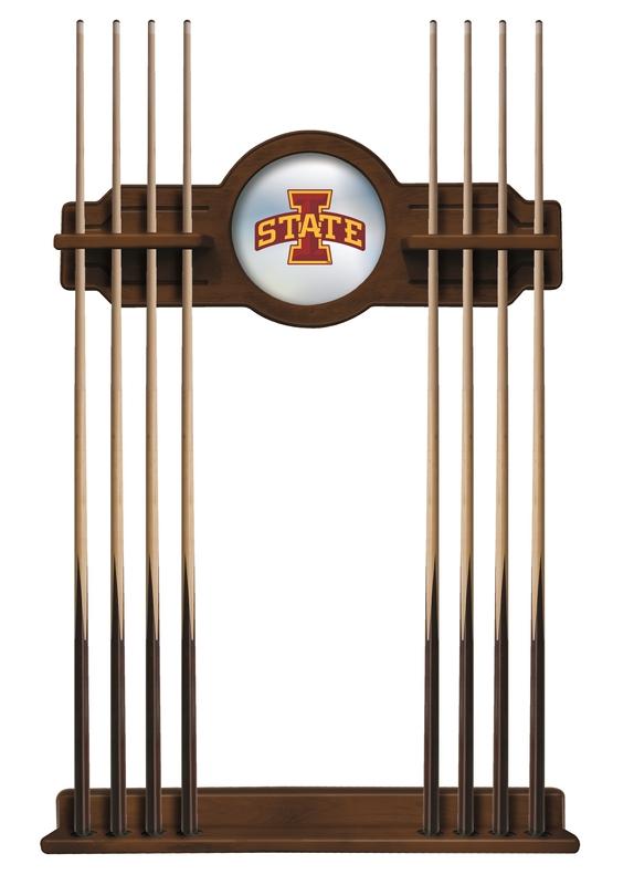 Iowa State Cue Rack In Chardonnay Finish